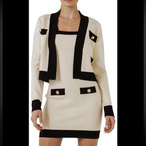 Endless Rose 2pc knit dress and crop jacket set!